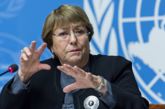 UN human rights chief Michelle Bachelet