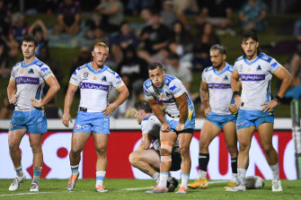 Titans coach Justin Holbrook was unable to find many positives from the loss in Mackay.