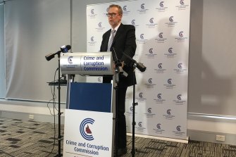 Queensland Crime and Corruption Commission chair Alan MacSporran.