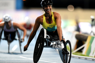 Madison de Rozario won her heat comfortably.