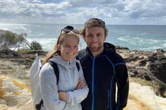 Swiss cyclists Adrian Rotheneuhler and partner Merlina plan to cycle from Brisbane to Cairns. In the future they would cycle around Minjerribah if trails were in place.