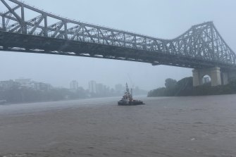 Wet weather lingers in Brisbane.