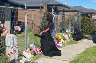 Derrimut childcare worker Marie Pisua mourns the loss of four children killed in a house fire in Werribee.