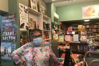 Morgan Smith, manager of Gleebooks Dulwich Hill, has been doing well since her shop opened to customers again on Monday after more than three months in lockdown.