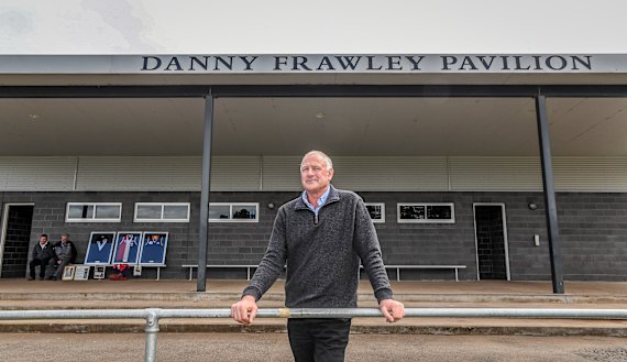 John Wade at the Danny Frawley Pavilion in Bungaree.