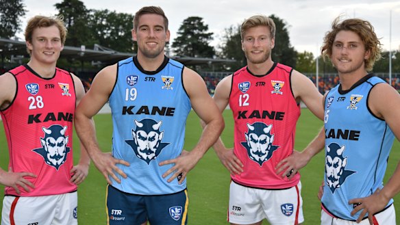 The Canberra Demons have welcomed Adam Kinasch, Josh Maynard, Jono Spina, and Kel Evans into their ranks.