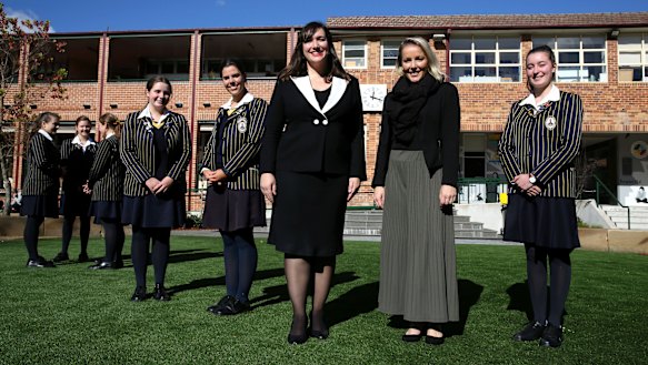 Ravenswood principal Anne Johnstone and year 11 coordinator Kate Barbat say students are interacting more after the school restricted mobile phone use.