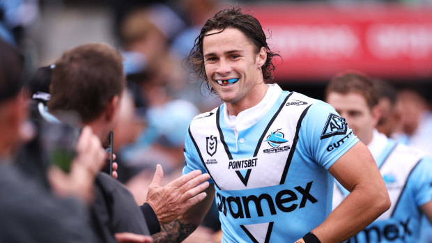 Nicho Hynes has signed a deal to stay at the Sharks until 2029.