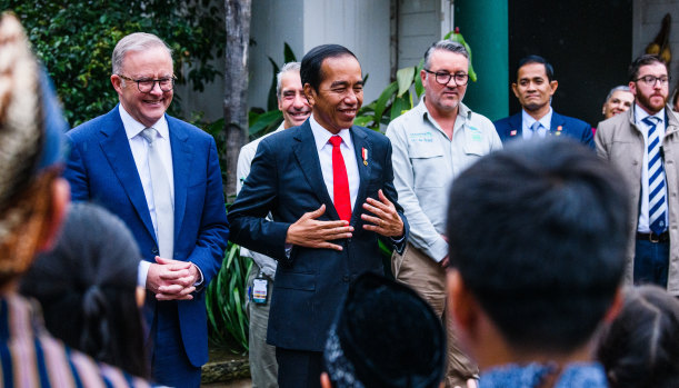 Endonezya Cumhurbaşkanı Joko Widodo, geçen hafta Sidney'de Başbakan Anthony Albanese ile bir araya geldi.