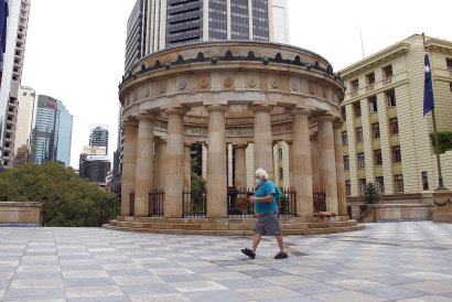 The city of Brisbane was a ghost town last year as ANZAC Day marches and services were cancelled.