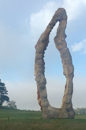 The Peter Lundberg sculpture at Hillview, Sutton Forest.