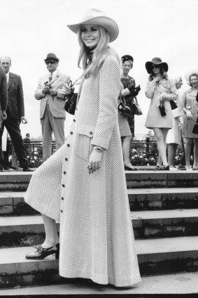 Maudie James in the outfit at the 1969 Cup.