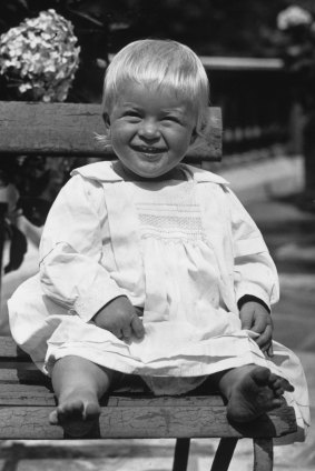 Prince Philip of Greece, later the Duke of Edinburgh, as a toddler in July 1922. 