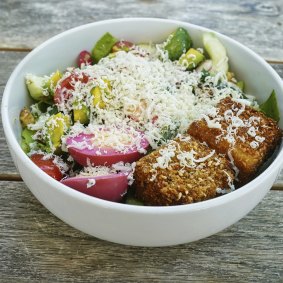 Chop chop salad at Mammoth Cafe.