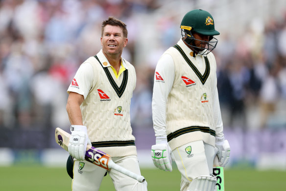 David Warner and Usman Khawaja put on vital runs together at Lord’s this year.