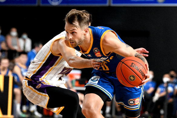 Nathan Sobey of the Bullets breaks through the Sydney Kings defence in their round eight NBL match at Nissan Arena last season. The Bullets faded after a bright start to the season.