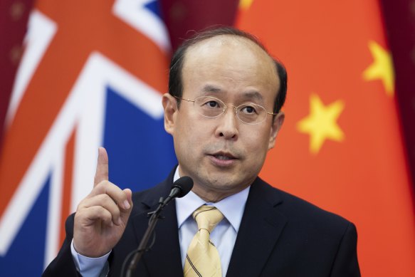 Chinese ambassador Xiao Qian warned Australia against becoming too close to Japan.