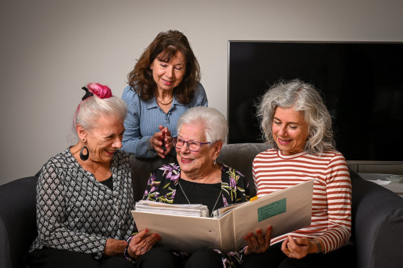 Sonja and her daughters, Lorraine Cowan, Hilary Gould and Sandra Cowan. 