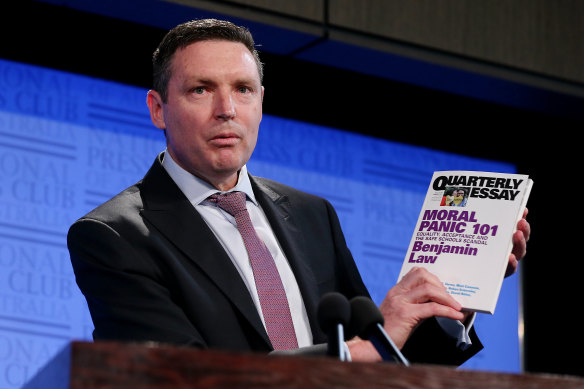 Lyle Shelton, then managing director of the Australian Christian Lobby, outlining the “no” case at the National Press Club in September 2017.