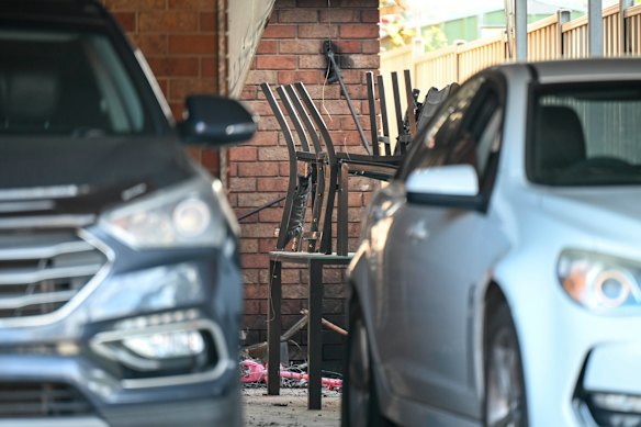 Police and firefighters were still exploring the hillside property on Wednesday morning.