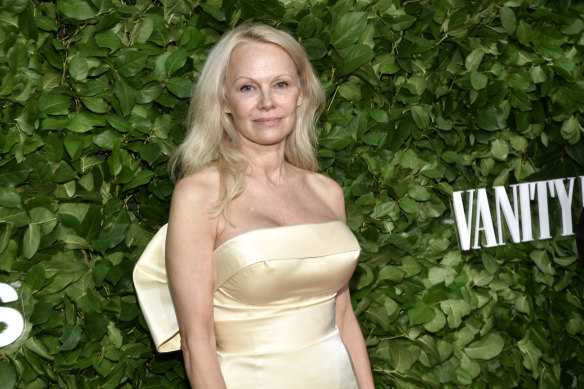 Pamela Anderson sans makeup at The Gothams Film Awards in New York on Monday.