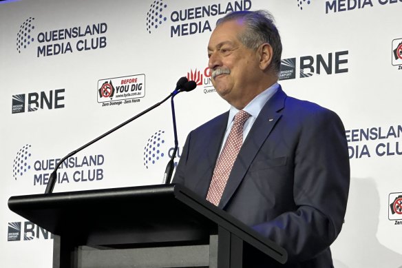 Andrew Liveris says Brisbane 2032’s branding will be central to the Games’ success.