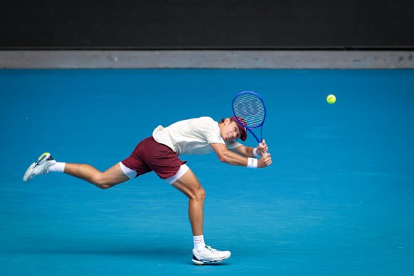 De Minaur was in fine form in his first-round match at the Australian Open.