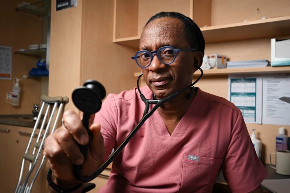 Dr Edias Shumba, a GP from Werribee:  “Most doctors, they want to do a good work.”