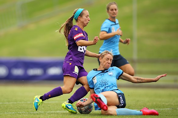 Sydney FC defender Alanna Kennedy is happy the W-League hasn't been postponed. 