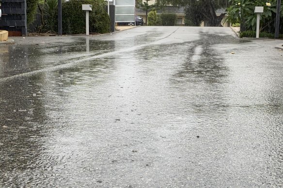 Perth is already experiencing heavy rain with the promise of more to come.