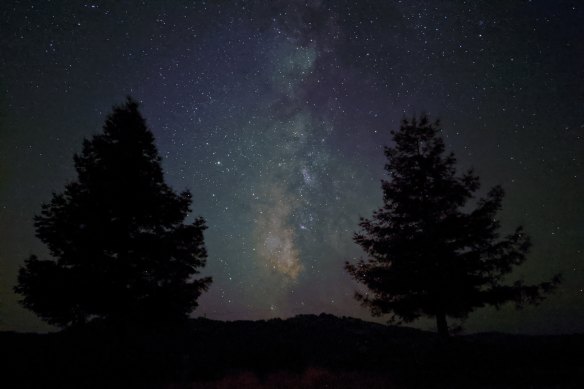 On a clear night and in pitch black, Night Mode can now take photos of the stars. (Pic taken on a Pixel 4 XL and provided by Google.)