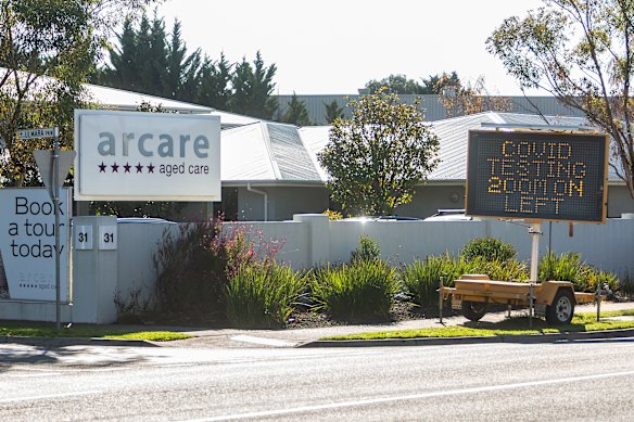 Almost a third of residents at the Arcare Maidstone aged care facility have not consented to being vaccinated.