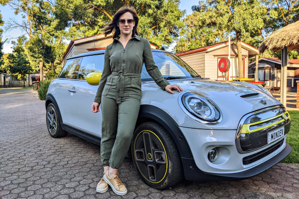 Astrid Herber, from Richmond in Melbourne, bought a fully electric Mini Cooper last year. 