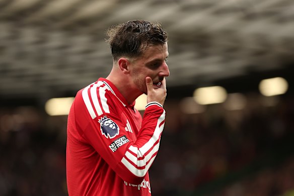 Manchester United player Mason Mount   after his side’s loss to Bournemouth.