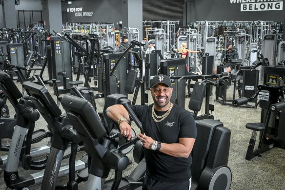 Derrimut 24:7 Gym owner Nikolaos Solomos inside the new Port Melbourne location.