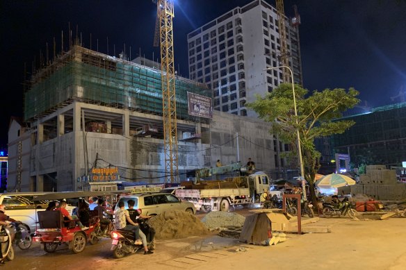 Another casino or bar goes up in Sihanoukville.