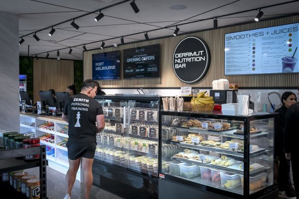 Members can grab a bite at the onsite Derrimut Nutrition Bar.