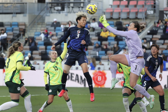 Australia went down to Japan in the SheBelieves Cup opener.