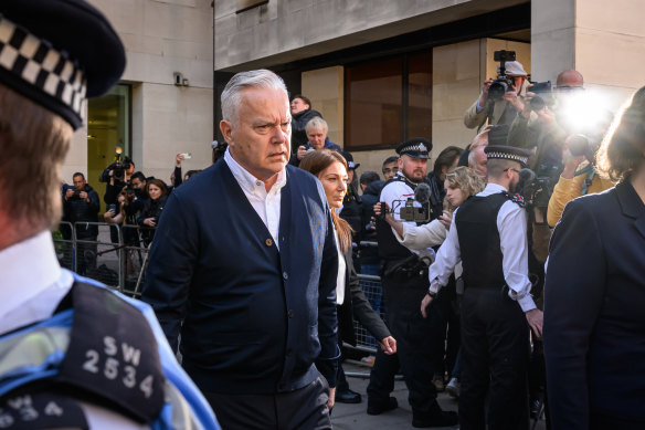 Huw Edwards leaves court with a six-month suspended jail term for accessing indecent images of children.