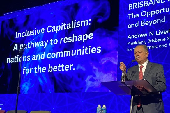 Andrew Liveris says the call for companies to invest in Brisbane’s reinvigoration will be sent out in 2024.