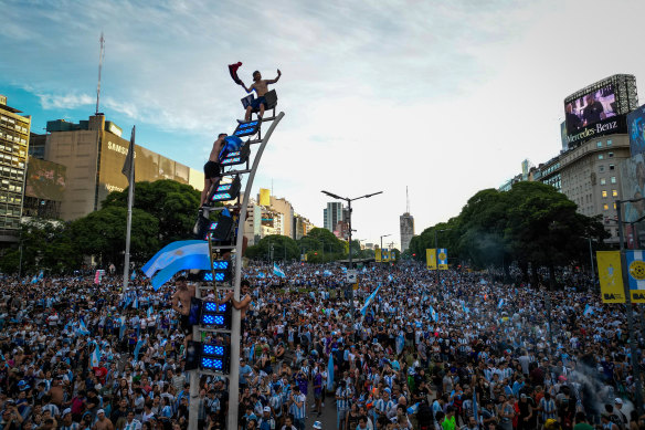 More celebrations in Buenos Aires.