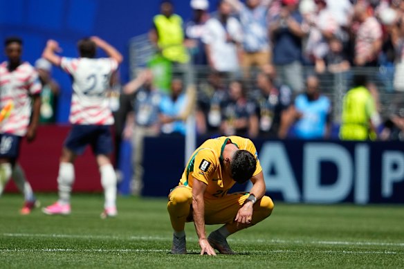 Disappointment at full-time.