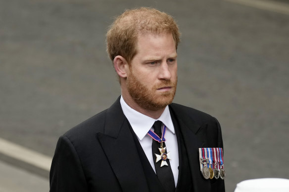 Prince Harry wore a morning suit to the funeral, reflecting that he had stepped away from being a working member of the royal family. 