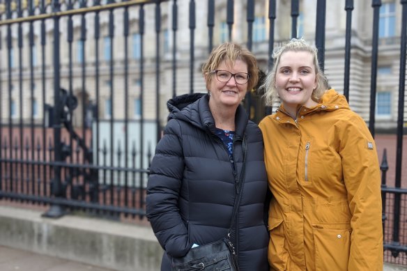 Debbie and Suzy Wiseman from Mandurah, WA, are big fans of the Queen.