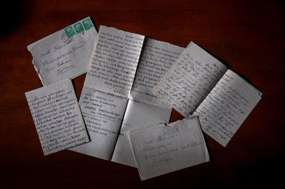 Wartime letters from Toni and Lotte Ibermann to Sonja Cowan and Ursel Walker. They remained hidden in Ursel’s keeping until her death in 1999.