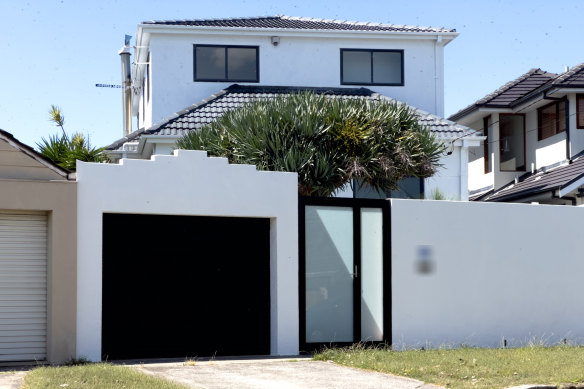 A Coogee house that police seized as part of an alleged illegal prostitution business.