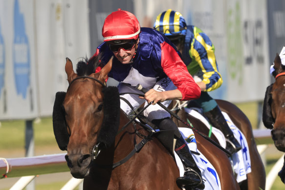 Nash Rawiller gets Sweet Deal home in The Hunter last year.