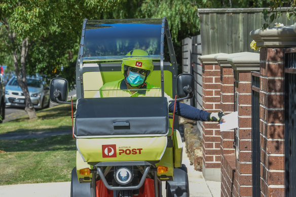 Australia Post expects that households will be receiving less than one letter per week by the end of the decade. 