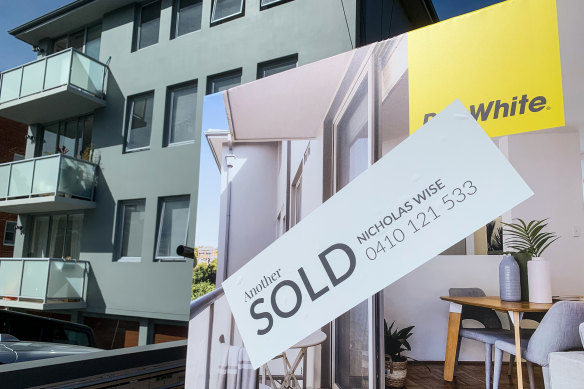 Ray White figures show Melbourne’s sales prior to auction haven’t risen by as much as Sydney’s. 