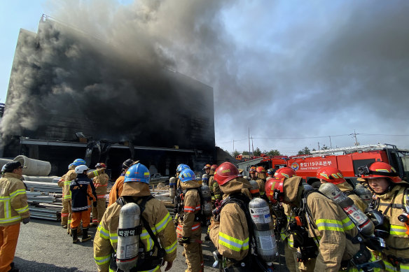 At least 36 people were killed in a fire that broke out at a warehouse construction site.